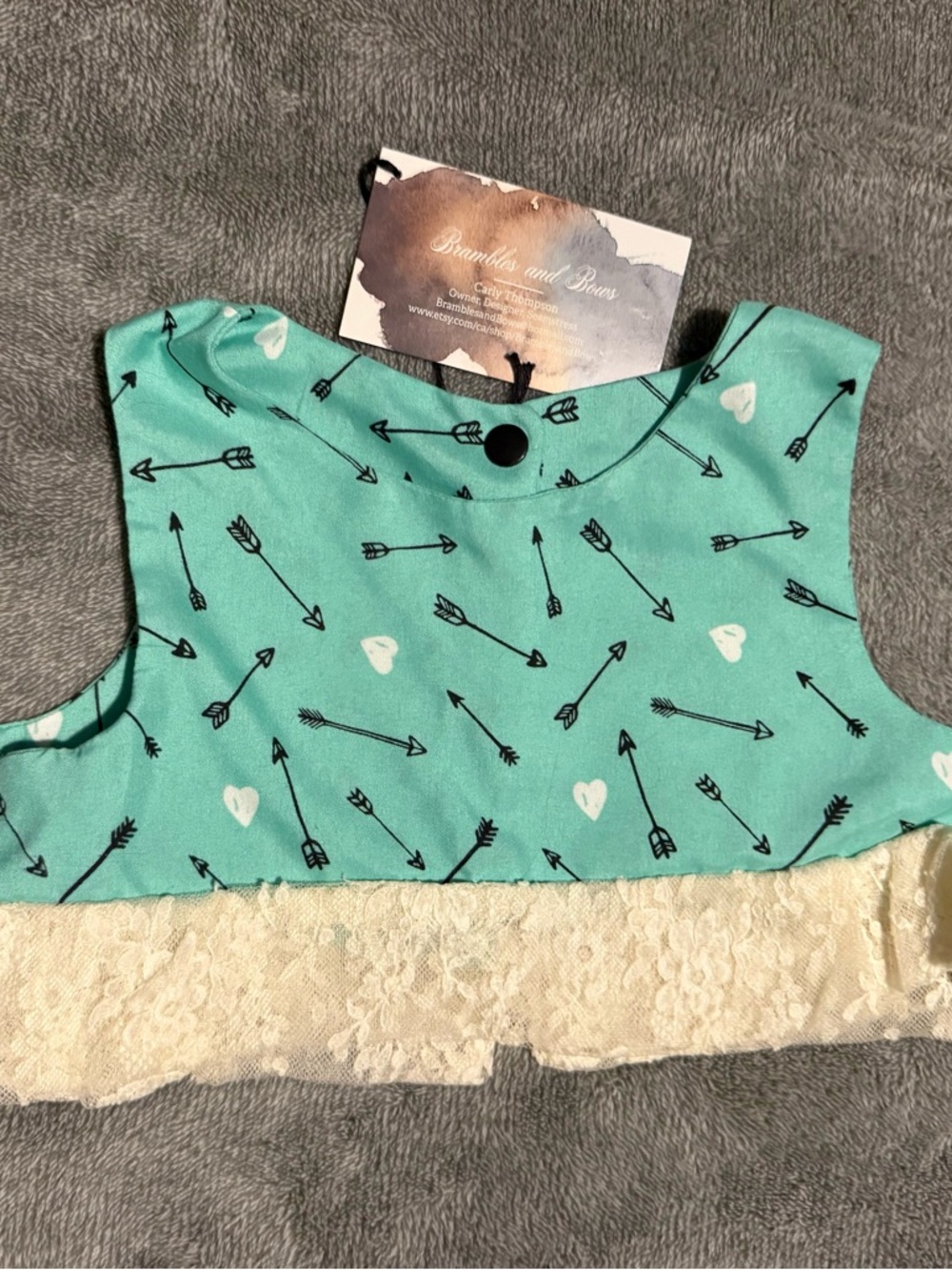 Brambles and Bows Crop summer peplum top